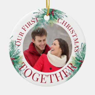 Unser erstes Weihnachten zusammen - individuelles Keramik Ornament