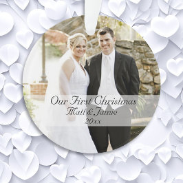 Unser erstes Weihnachten zusammen mit einem Paar Ornament