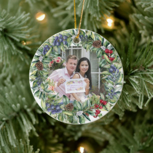 Unser erstes Weihnachten zusammen Personalisiert Keramik Ornament