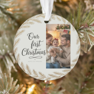 Unser erstes Weihnachten zusammen – Personalisiert Ornament