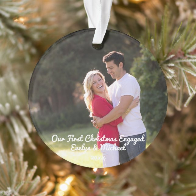 Unser erstes Weihnachts-Coupé-Foto Ornament (Baum)