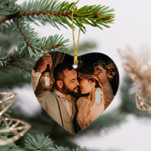 Unser erstes Weihnachts-Elegante Rose Gold Couple  Ornament
