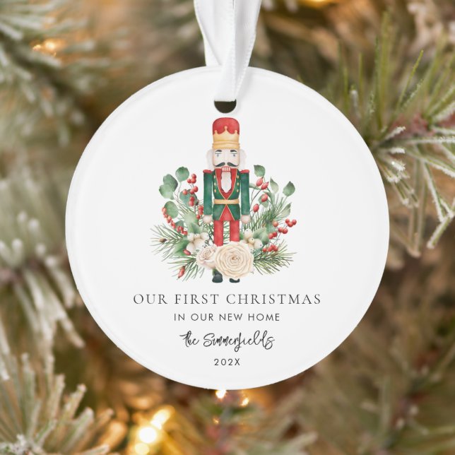 Unser erstes Weihnachts-Foto Nutcracker - neue Adr Ornament (Baum)