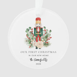 Unser erstes Weihnachts-Foto Nutcracker - neue Adr Ornament