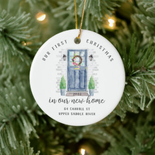 Unser erstes Weihnachts-New House-Keramik-Ornament Keramik Ornament