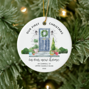 Unser erstes Weihnachts-New House-Keramik-Ornament Keramik Ornament