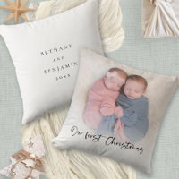Unser erstes Weihnachts-Script-Baby-Twins-Foto