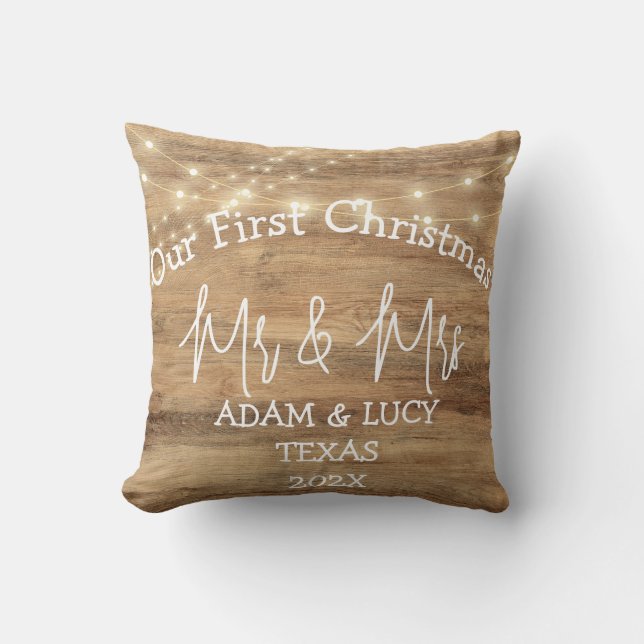 Unser erstes Weihnachtsbaumholz von Mr. und Mrs. Kissen (Vorderseite)