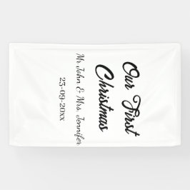 Unser erstes Weihnachtsdatum - Herr und Frau - Banner