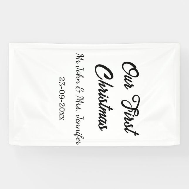 Unser erstes Weihnachtsdatum - Herr und Frau - Banner (Horizontal)