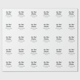 Unser erstes Weihnachtsdatum - Herr und Frau - Geschenkpapier