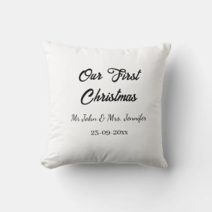 Unser erstes Weihnachtsdatum - Herr und Frau - Kissen