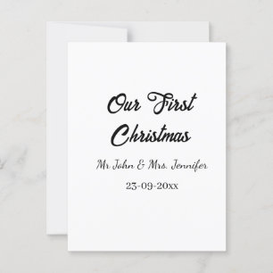 Unser erstes Weihnachtsdatum - Herr und Frau - Postkarte