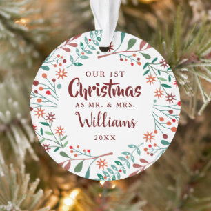 Unser erstes Weihnachtsferien-Blumen-Foto für Mr. Ornament
