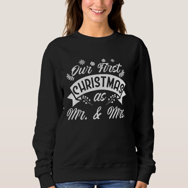Unser erstes Weihnachtsfest, Frau Xmas Weihnachtsm Sweatshirt (Vorderseite)
