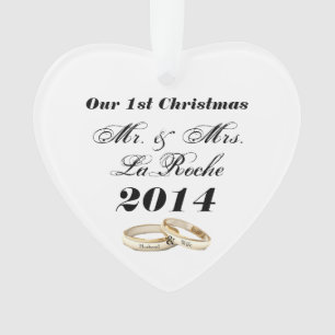 Unser erstes Weihnachtsfest individualisierbar Mr. Ornament
