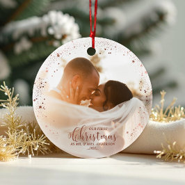 Unser erstes Weihnachtsfest - Mr. und Mrs. Rose Co Ornament