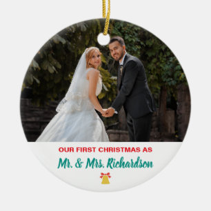 Unser erstes Weihnachtsfest Verheiratet Mr. and Mr Keramik Ornament