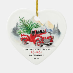 Unser erstes Weihnachtsfest Verheiratet Mr. und Mr Keramik Ornament