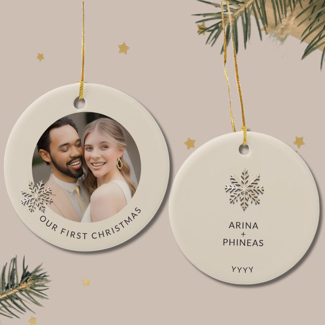 Unser erstes Weihnachtsgeschenk Keramik Ornament (Von Creator hochgeladen)