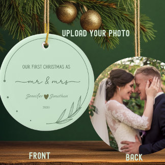 Unser erstes Weihnachtsnachtsnachtsnachtsnachtsdat Keramik Ornament