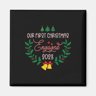 Unser erstes Weihnachtspaar Verlobt 2023 Verlobung Magnet