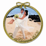 Unser erstes Weihnachtsschmuck Fotoskulptur Ornament<br><div class="desc">Weitere Weihnachtsdesigns von Sandra Siehe mehr Weihnachtsbilder von Sandra</div>