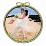Unser erstes Weihnachtsschmuck Fotoskulptur Ornament<br><div class="desc">Weitere Weihnachtsdesigns von Sandra Siehe mehr Weihnachtsbilder von Sandra</div>
