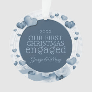 Unser erstes Weihnachtszusammen verlobtes Ornament