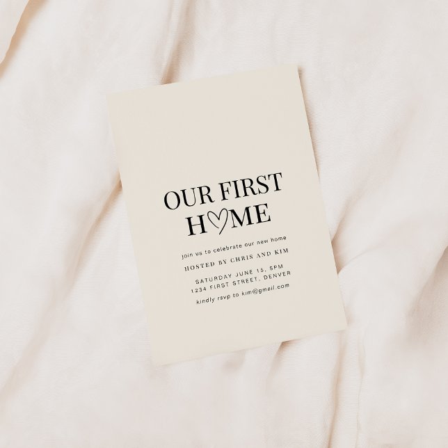 Unser erstes Zuhause Housewarming Party lädt Sie e Einladung (Von Creator hochgeladen)