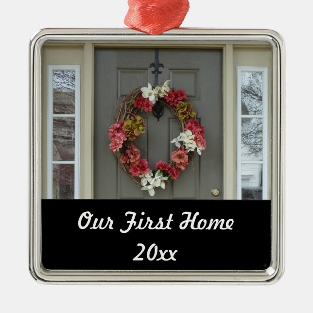 Unser erstes Zuhause New House Foto Ornament (Vorne)