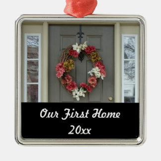 Unser erstes Zuhause New House Foto Ornament Aus Metall