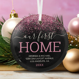Unser erstes Zuhause Weihnachtsglas Ornament Aus Glas