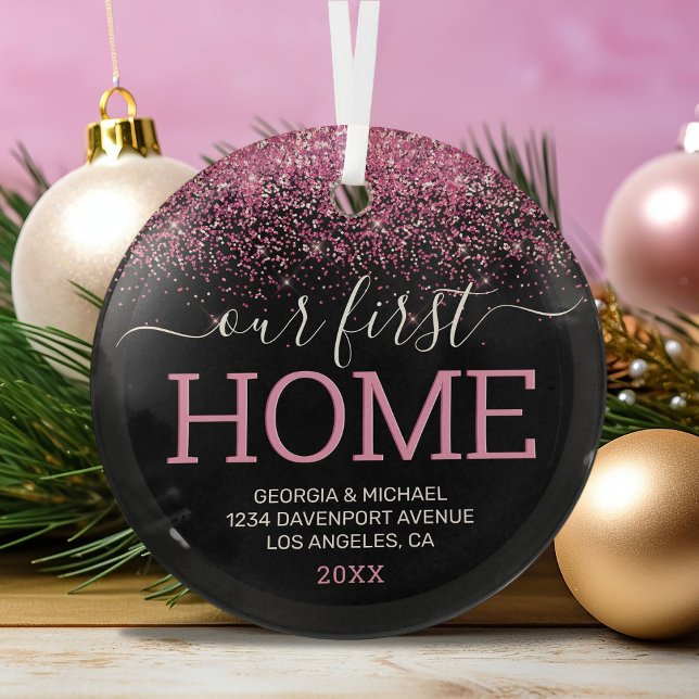 Unser erstes Zuhause Weihnachtsglas Ornament Aus Glas (Von Creator hochgeladen)