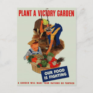 Unser Essen kämpft. Postkarte