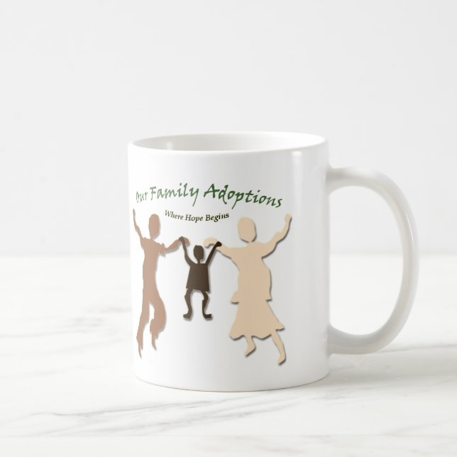 Unser Familien-Adoptions-Logo Tasse (Rechts)