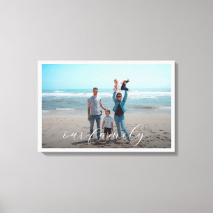 Unser Familienfoto Leinwanddruck