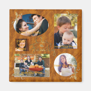 Unser Familienfotoalbum Collage Magnet
