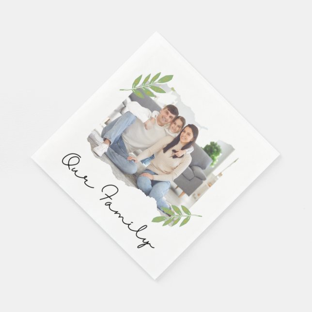 Unser Familienpapier Napkin Serviette (Ecke)