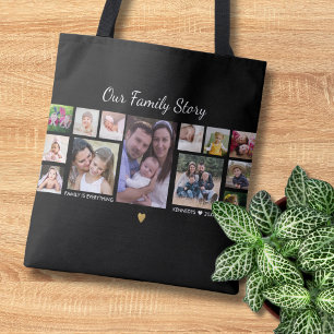 Unser Familienstory Zitat Name 13 Foto Collage Bla