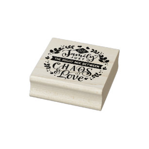 Unser Familienzitat Gummistempel