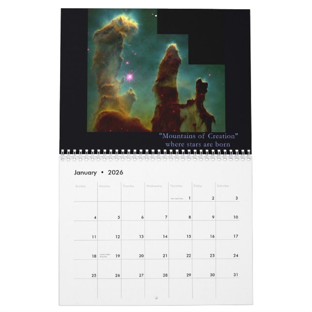 Unser fantastisches Universum 12 Monat Kalender (Jan 2026)