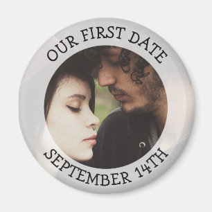 Unser First Date Personalisiert Erinnerung Magnet