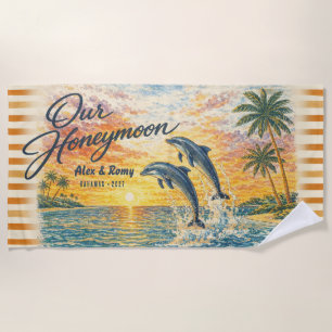 Unser Flitterwochen-Delfine individuell vintage St Strandtuch