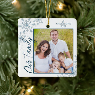Unser Foto für Familienhandschriften Weihnachten Keramikornament