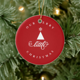 Unser fröhliches kleines Niedliches Baby 1. Weihna Keramikornament