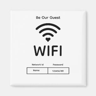 Unser Gast-Wifi-Kennwort Magnet