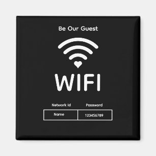 Unser Gäste-Wifi-Passwort  Magnet