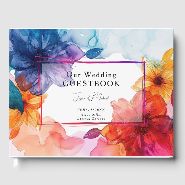 Unser Gästebuch Anemone Dreamscape Hochzeit (Vorderseite)