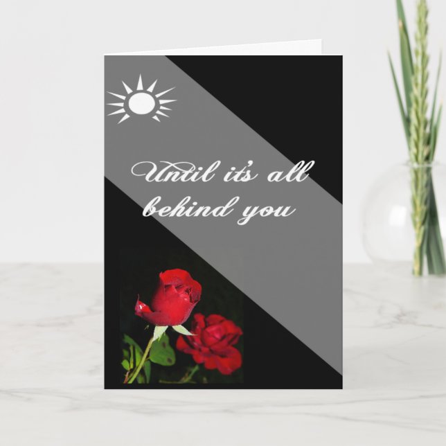 Unser Gebetsglauben und Gott sind hinter dir Karte (Vorderseite)